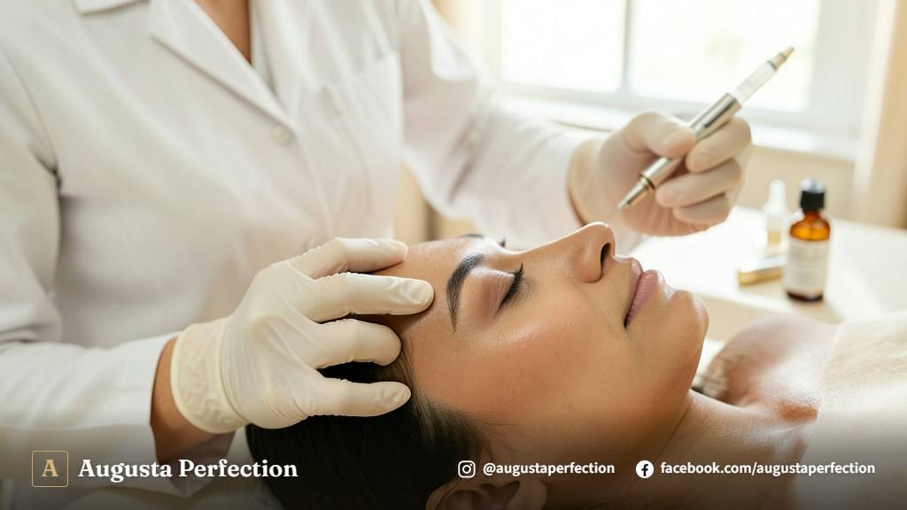 Atendimento profissional para aplicação de BB Glow em clínica estética de Bauru.