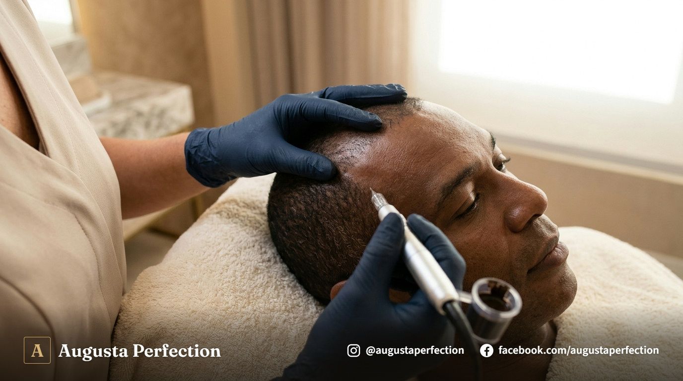 Nanopigmentação Capilar: Nanopigmentação Capilar Bauru: Transformação Antes e Depois na Augusta Perfection