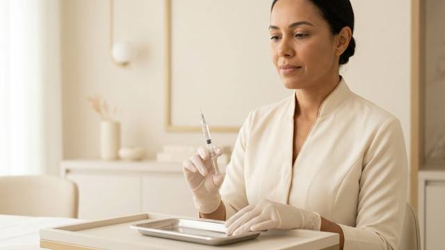 Consultório de estética avançada no Cambuí em Campinas preparado para procedimento de preenchimento facial.