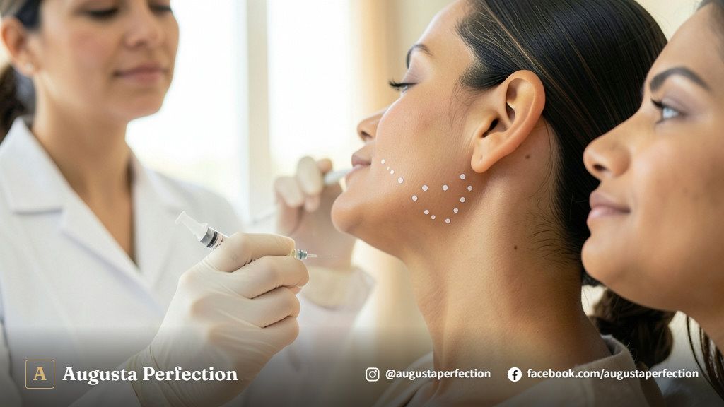 Consultório de estética avançada em Campinas para avaliação de preenchimento mandibular.