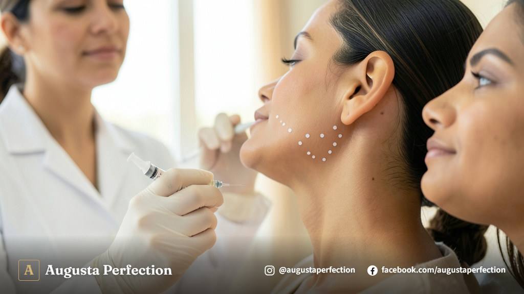Consultório de estética avançada em Campinas para avaliação de preenchimento mandibular.