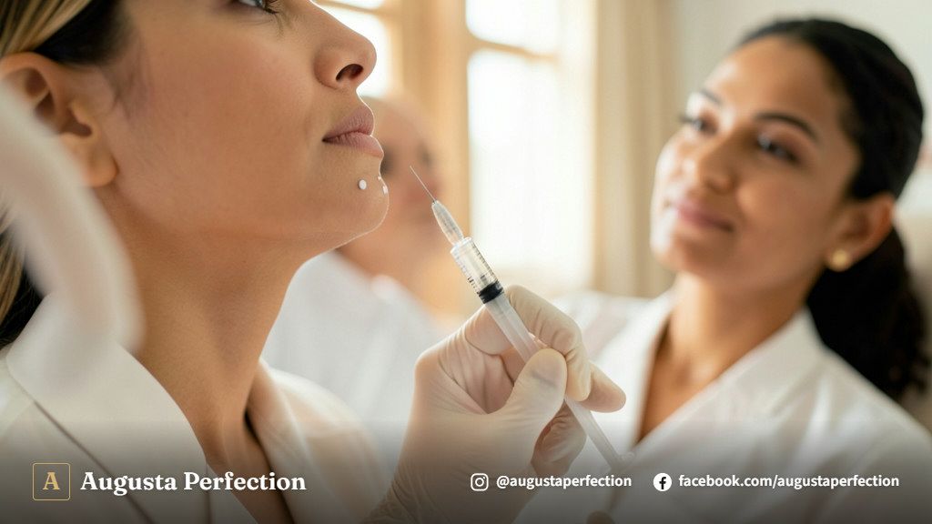 Consultório de estética avançada preparado para procedimento de preenchimento facial em Bauru.