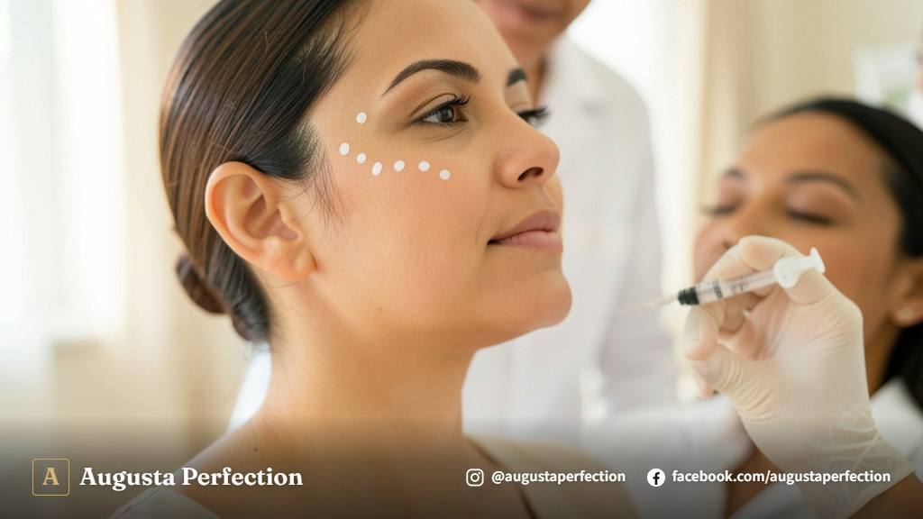 Profissional de estética avançada preparando preenchedor de ácido hialurônico em consultório moderno em Jaú.