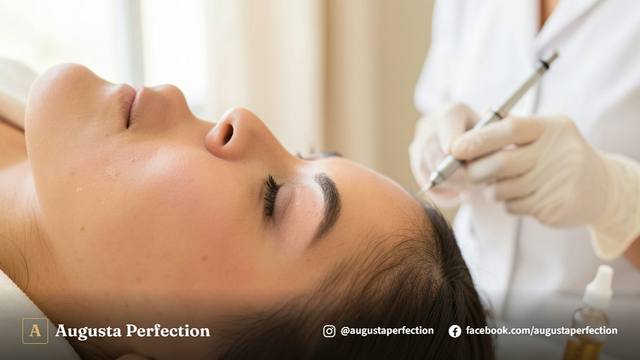 Frasco de soro nutritivo para BB Glow em ambiente de clínica estética profissional em Jundiaí.