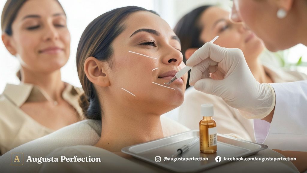 Atendimento profissional para tratamento com bioestimulador de colágeno na clínica estética em Campinas.