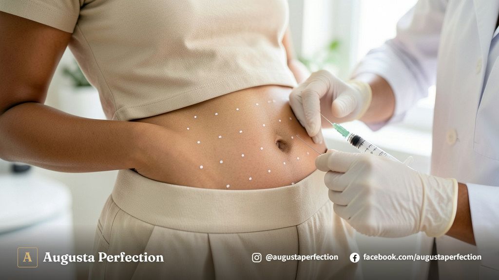 Atendimento profissional de lipo corporal enzimática para peles escuras em ambiente clínico seguro e moderno.