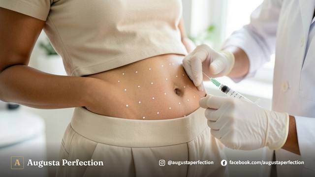 Atendimento profissional de lipo corporal enzimática para peles escuras em ambiente clínico seguro e moderno.