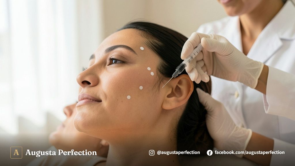 Ambiente de consultório estético higienizado e moderno para realização de preenchimento facial em Campinas.