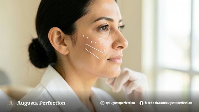 Profissional de estética preparando atendimento em clínica moderna e acolhedora