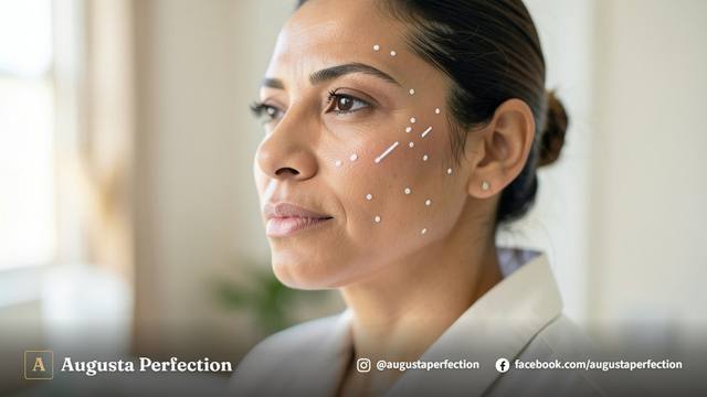 Especialista preparando procedimento estético facial em ambiente acolhedor e profissional.